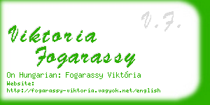 viktoria fogarassy business card