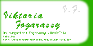 viktoria fogarassy business card